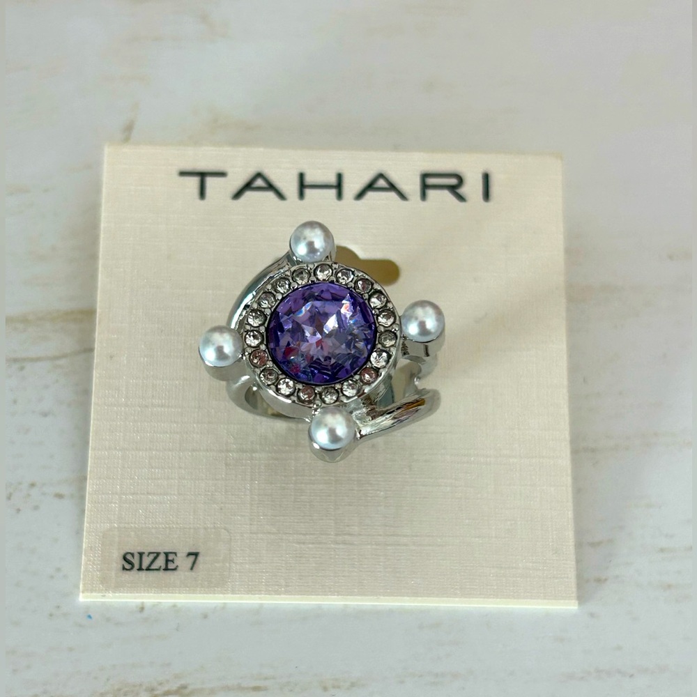Tahari Amethyst In Silver Setting
